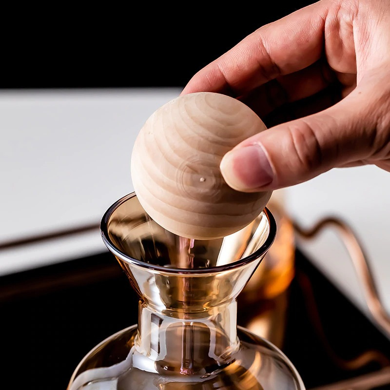 Klastiva™ Ball Cork Glass Cup Set - Nordic Side -