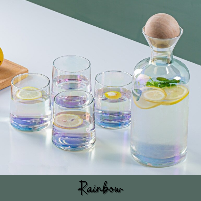 Klastiva™ Ball Cork Glass Cup Set - Nordic Side -