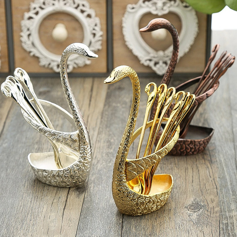 Klastiva™ Classic Swan Dessert Tableware Set - Nordic Side -
