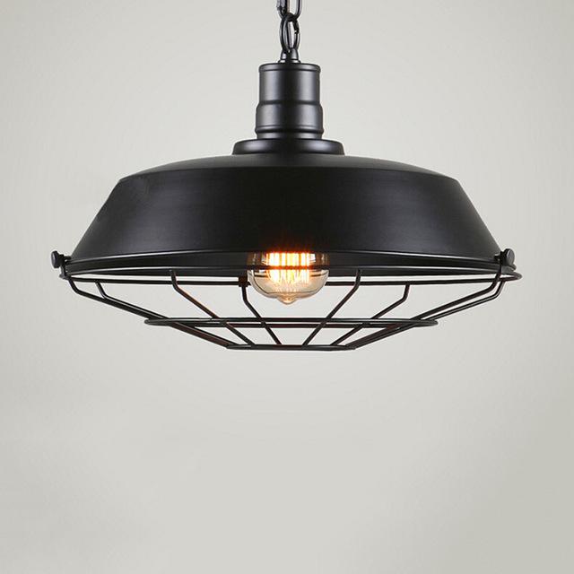 1x Industrial Vintage Metal Cage Hanging Ceiling Pendant Light