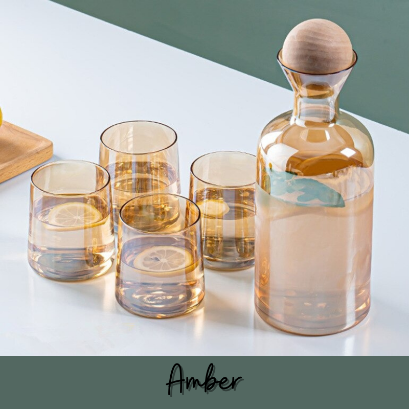 Klastiva™ Ball Cork Glass Cup Set - Nordic Side -