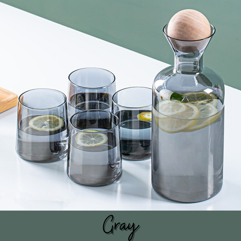 Klastiva™ Ball Cork Glass Cup Set - Nordic Side -