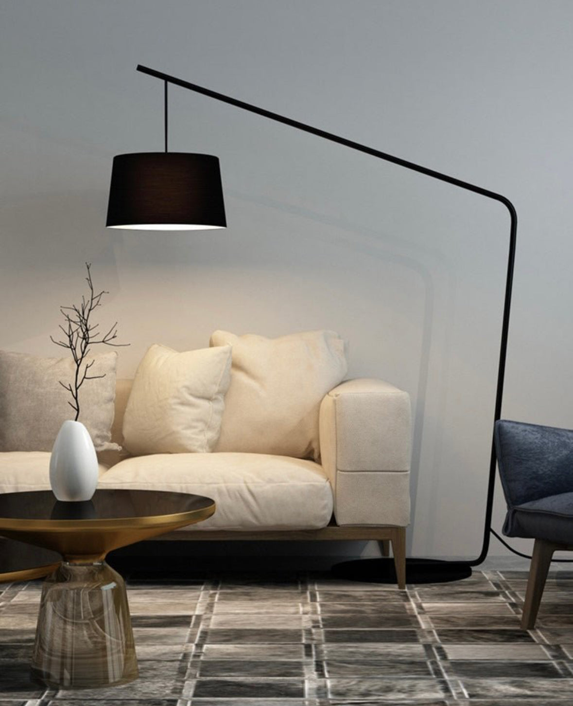 Large size floor lamp (black )