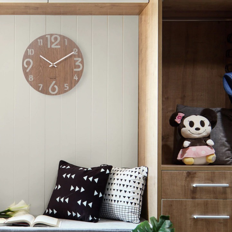HomeQuill™ Wooden Wall Clock - Nordic Side -