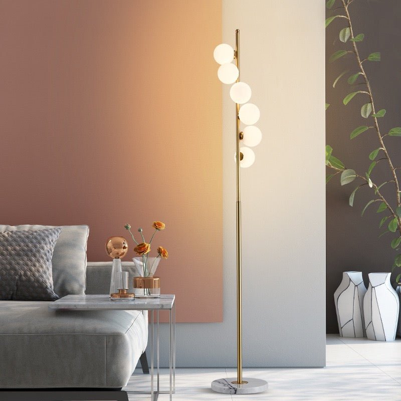 6X marble base floor lamp