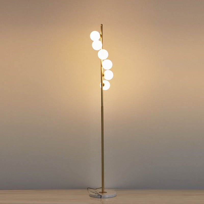 6X marble base floor lamp