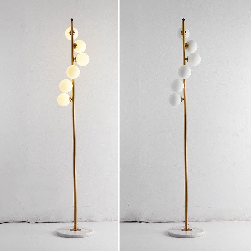 6X marble base floor lamp