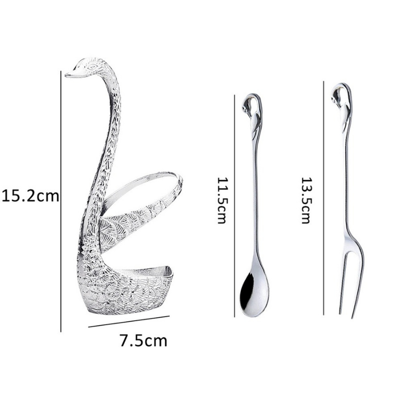 Klastiva™ Classic Swan Dessert Tableware Set - Nordic Side -