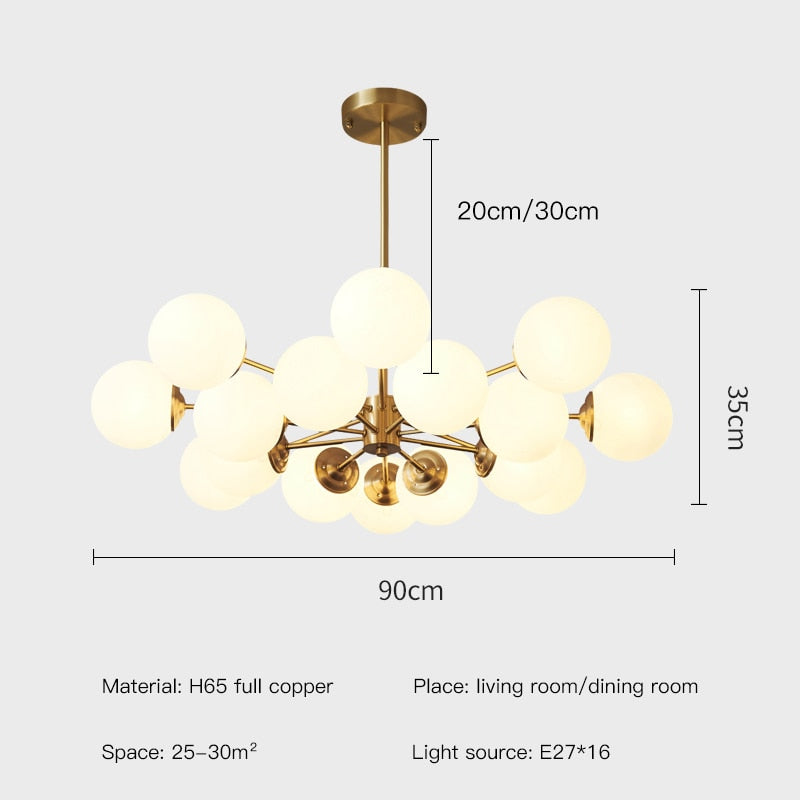 Uutash - Nordic Style Ball Pendant Light