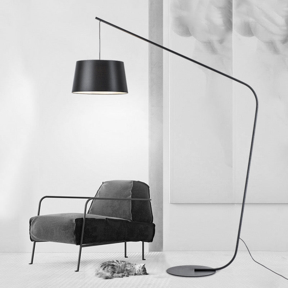 Large size floor lamp (black )