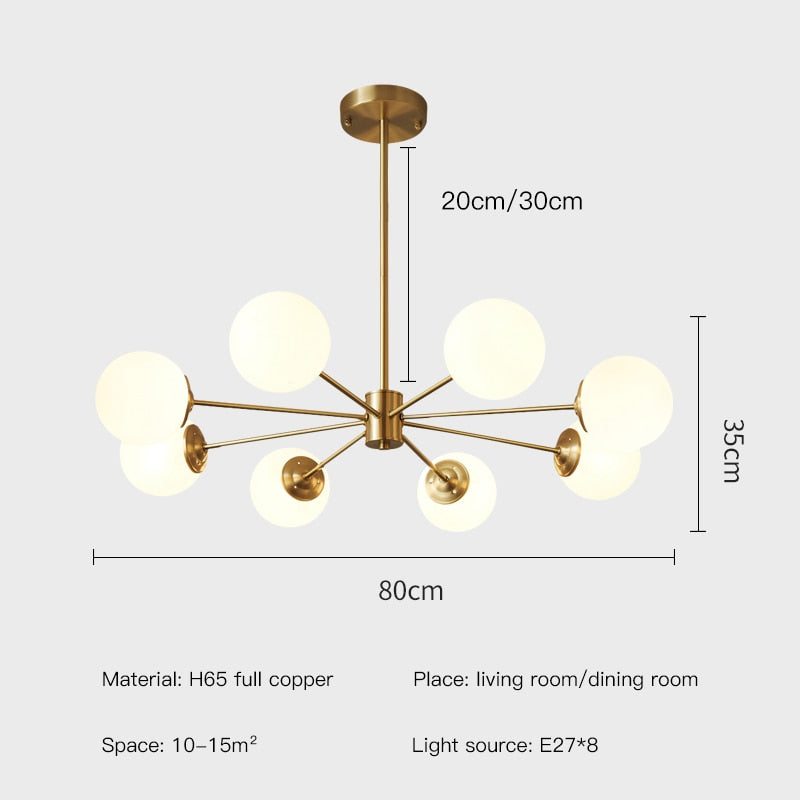 Uutash - Nordic Style Ball Pendant Light