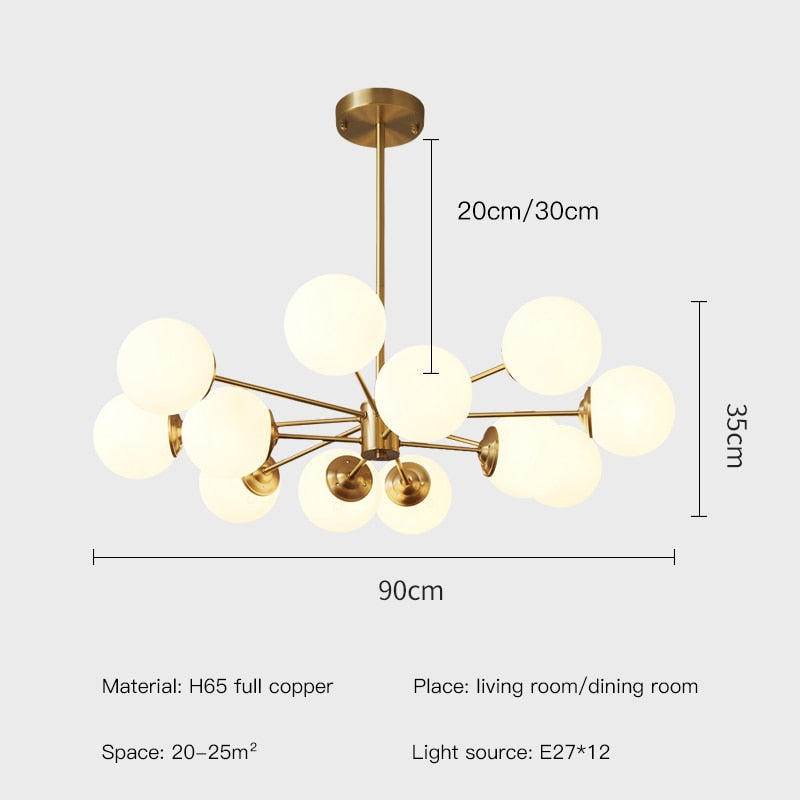 Uutash - Nordic Style Ball Pendant Light