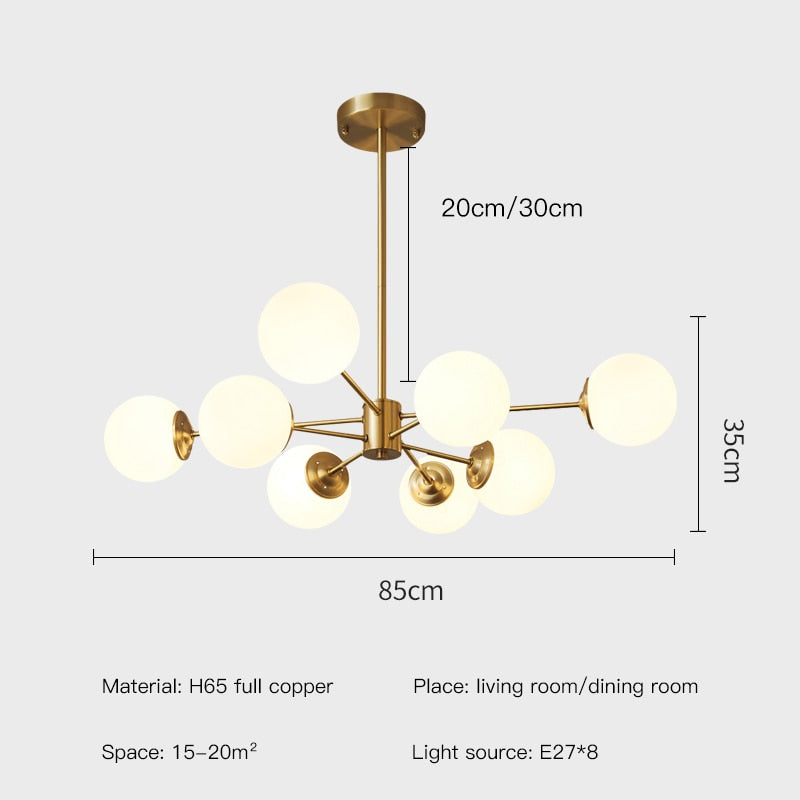 Uutash - Nordic Style Ball Pendant Light