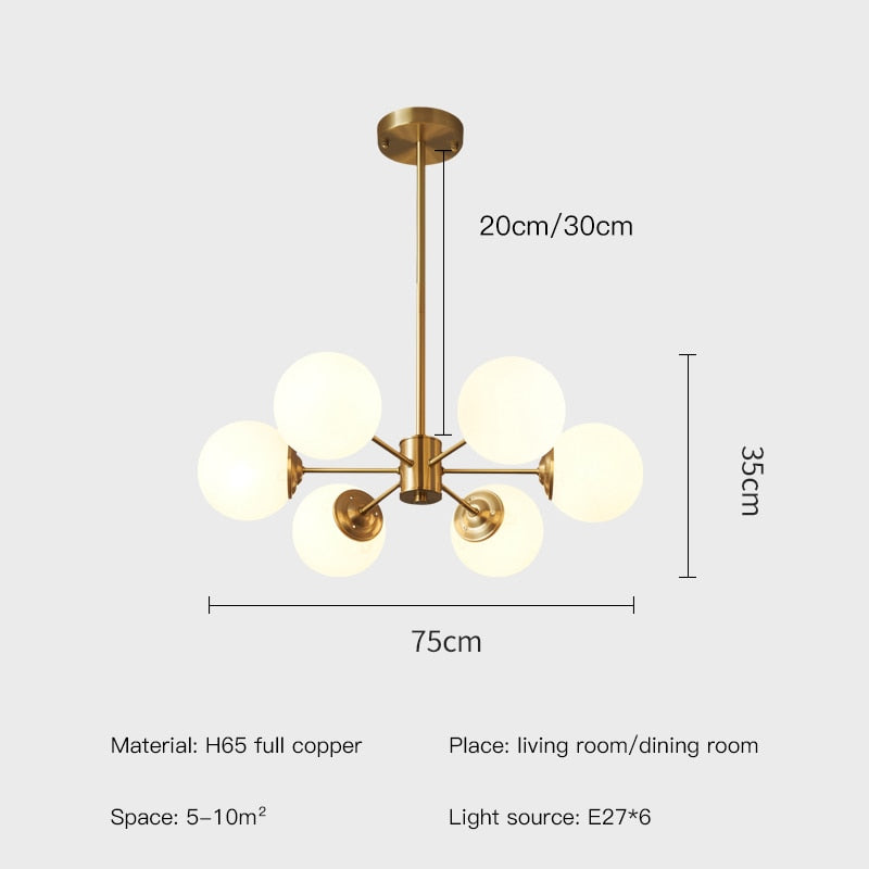 Uutash - Nordic Style Ball Pendant Light
