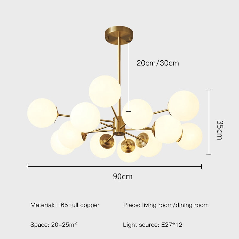 Uutash - Nordic Style Ball Pendant Light