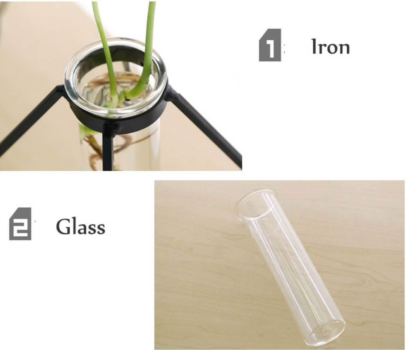 Geometric Iron Vases - Nordic Side -