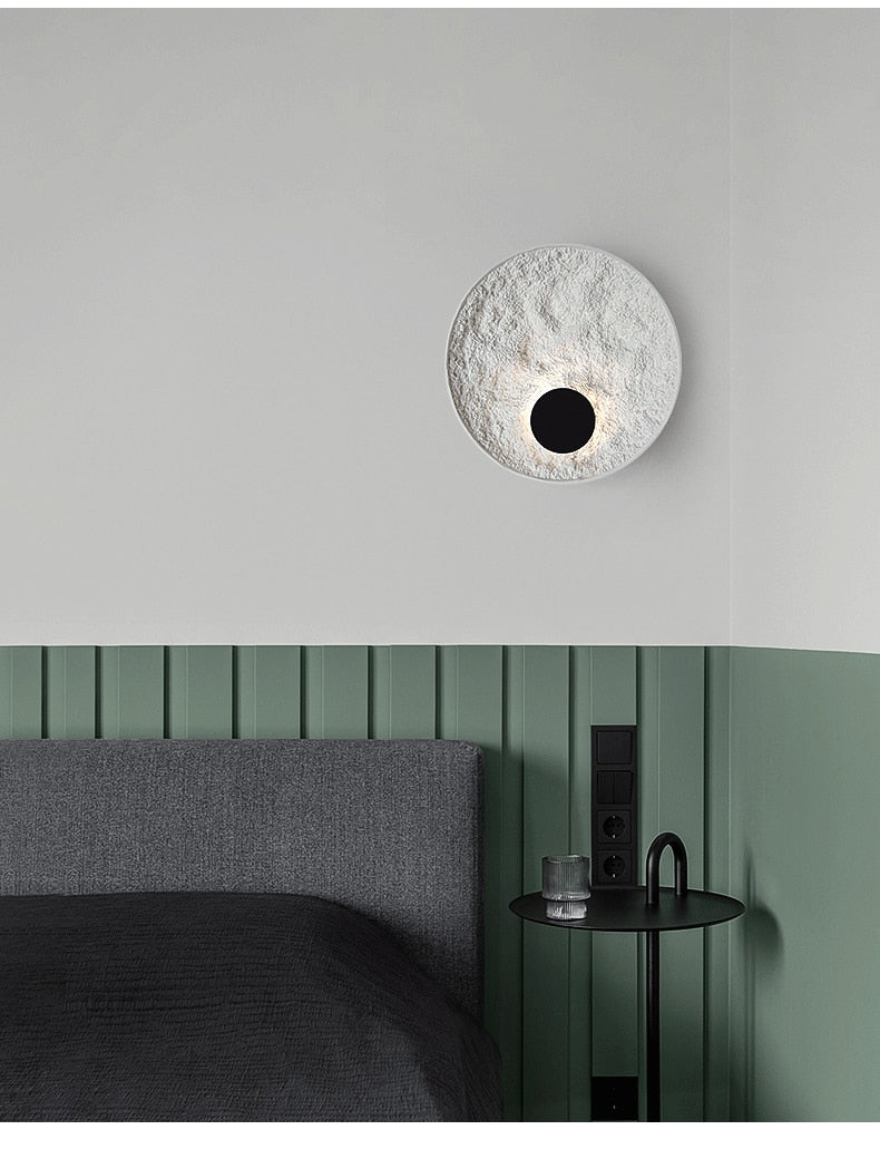 TML Soyya - Nordic Loft Resin Art Circle Wall Lamps
