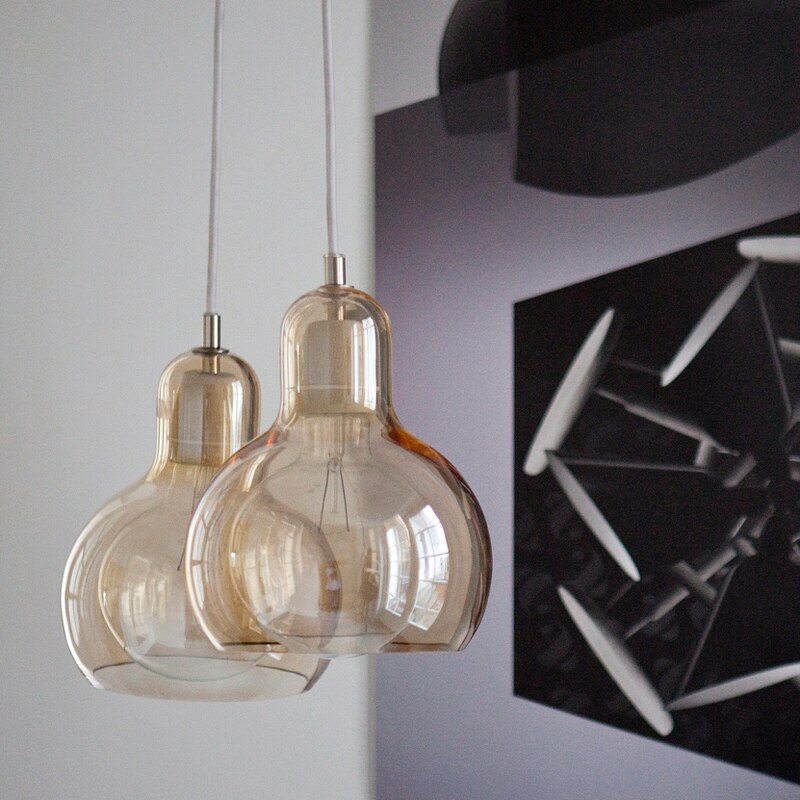 LON Mannie - Modern Glass LED Pendant Lights Retro Dining Room