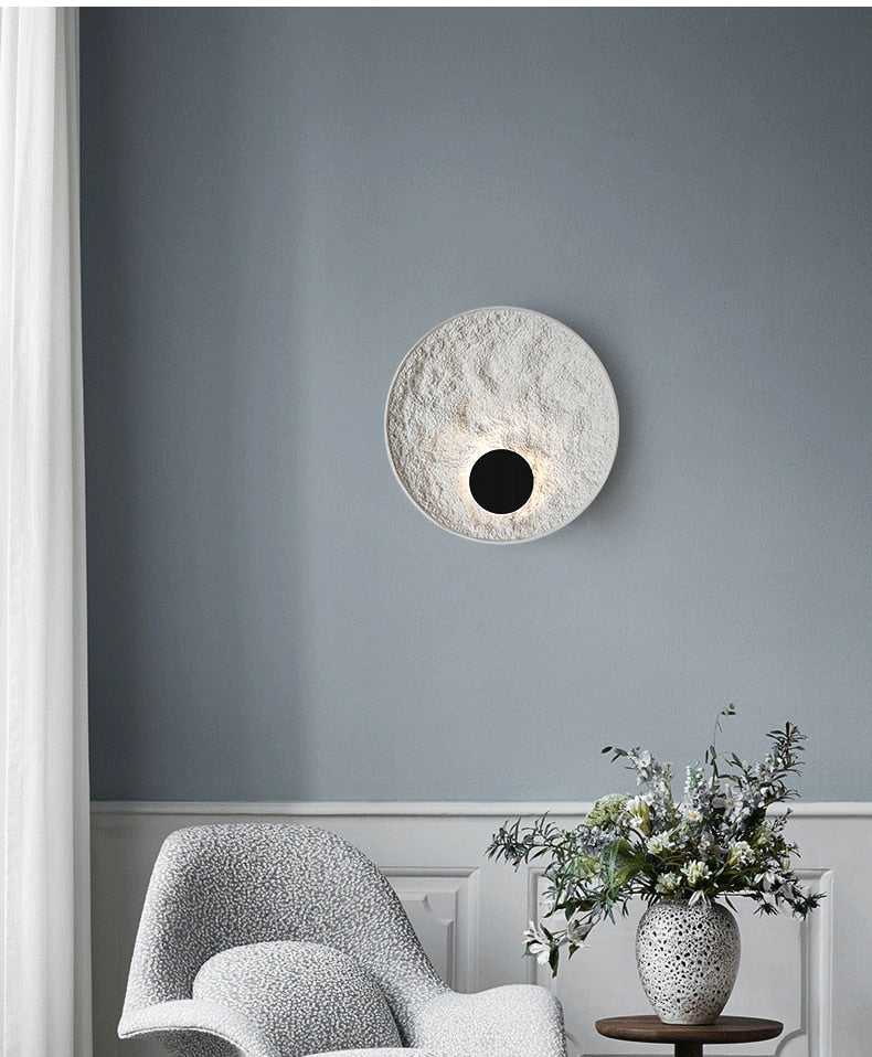 TML Soyya - Nordic Loft Resin Art Circle Wall Lamps