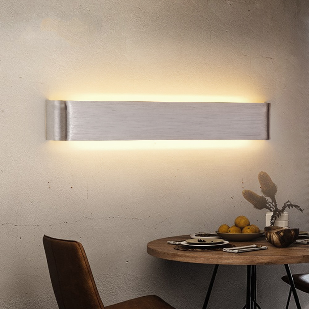 Blu Deke - LED Wall Sconce Light Decor Brushed Aluminum