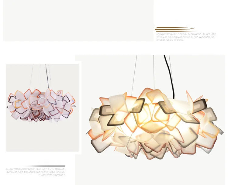 Fancy Design Suspension Light Acrylic Pendant Chandelier