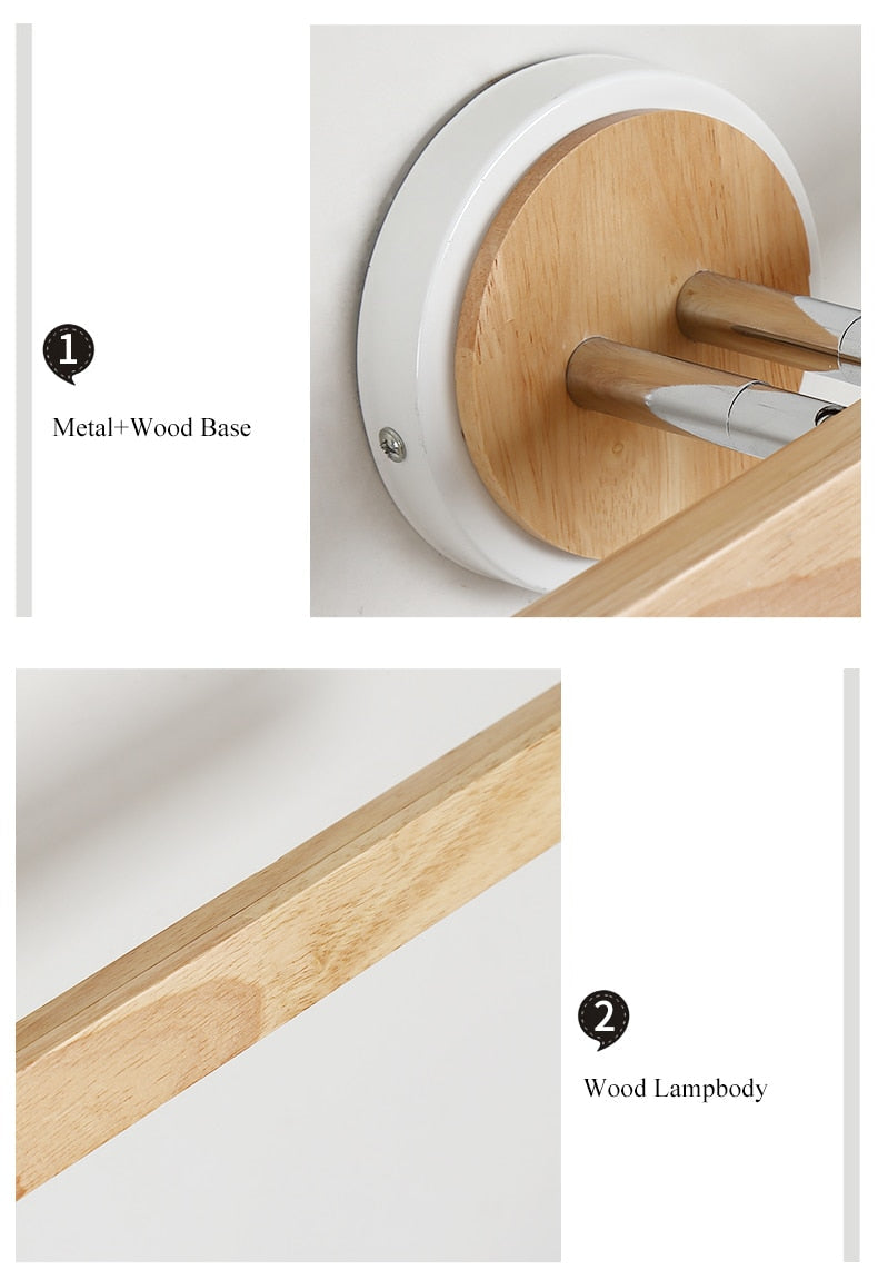 BTM Fusa - Wooden Wall Sconce