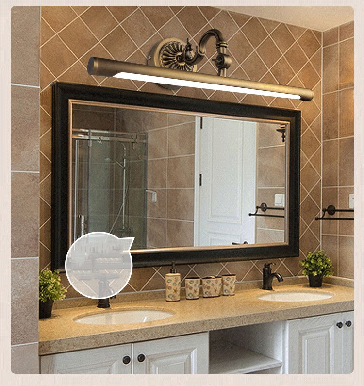 WCUS Kbach - Vintage Copper Bathroom Wall Light