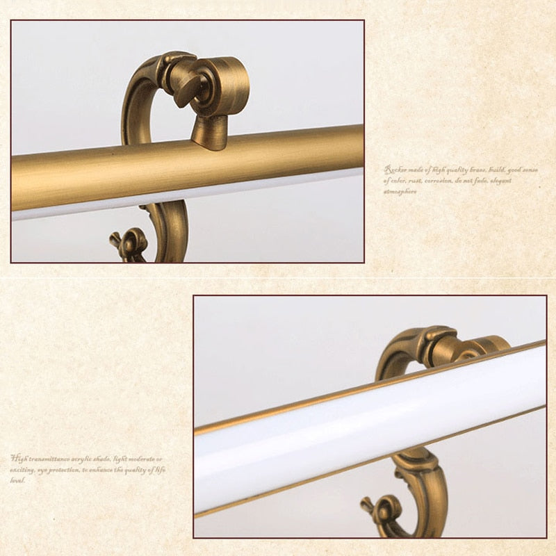 WCUS Kbach - Vintage Copper Bathroom Wall Light