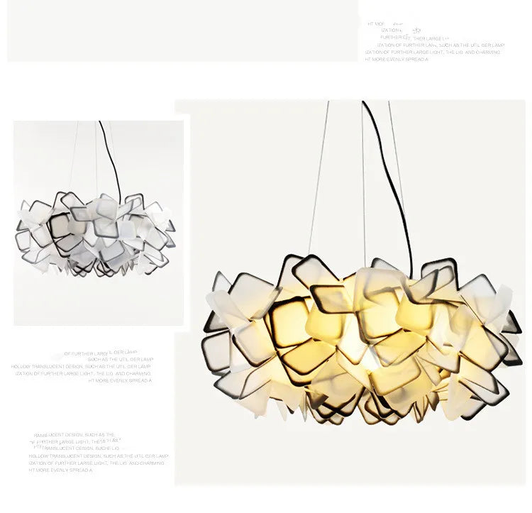 Fancy Design Suspension Light Acrylic Pendant Chandelier
