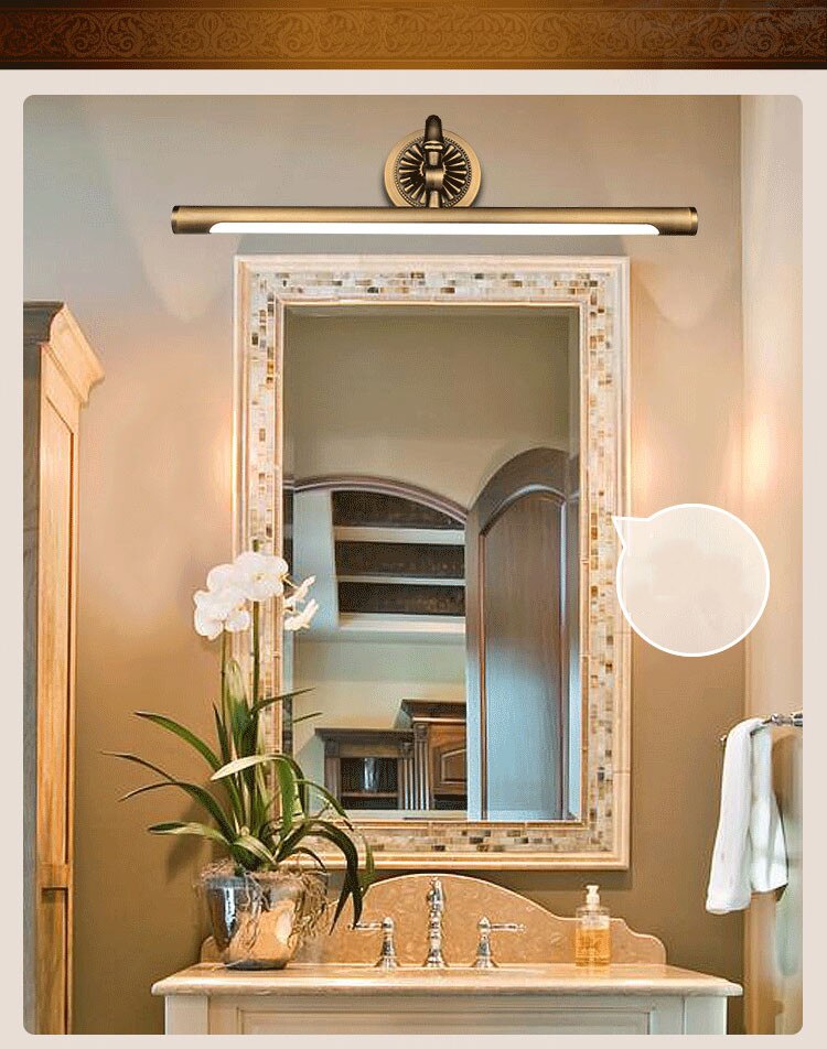 WCUS Kbach - Vintage Copper Bathroom Wall Light