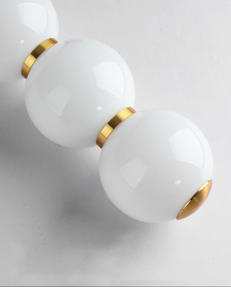LON Motta - Modern Sugar Gourd String Glass Balls Pendant Lights