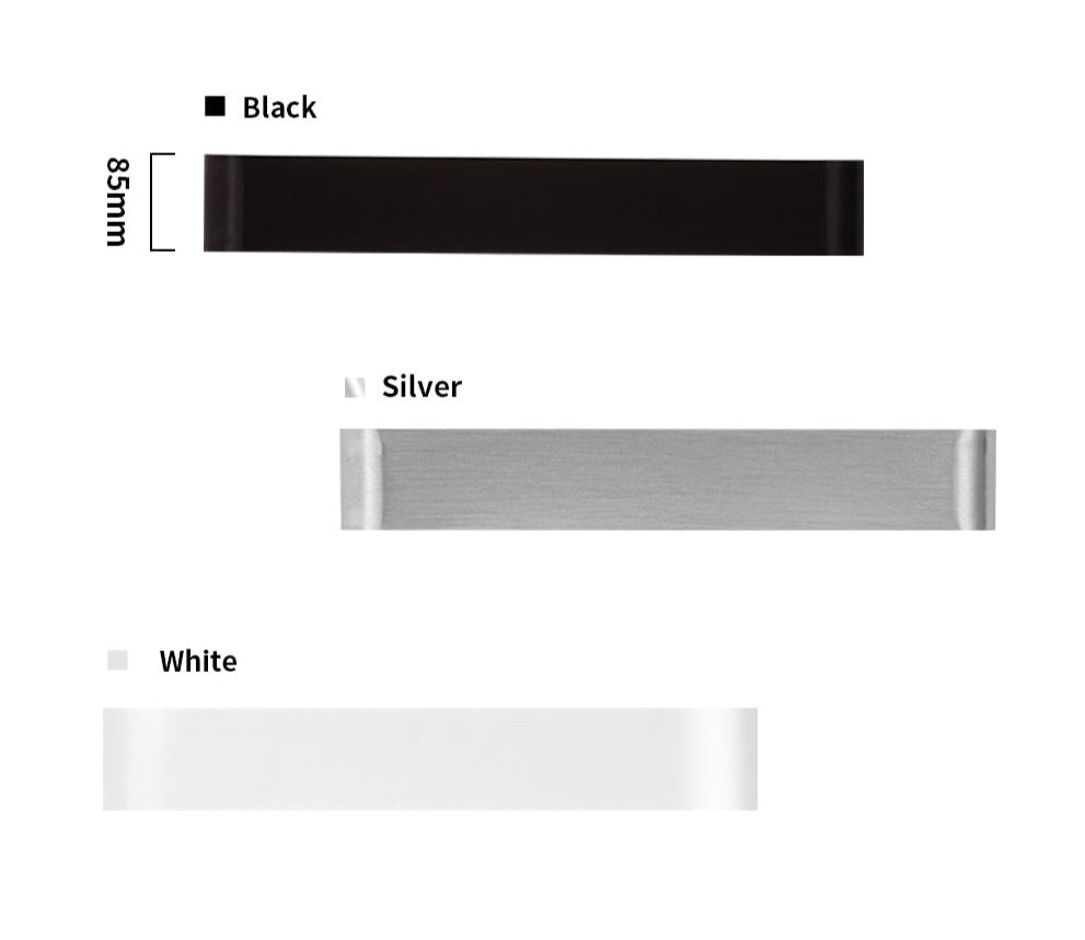 Blu Deke - LED Wall Sconce Light Decor Brushed Aluminum