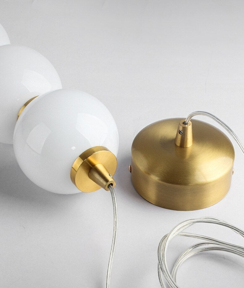 LON Motta - Modern Sugar Gourd String Glass Balls Pendant Lights