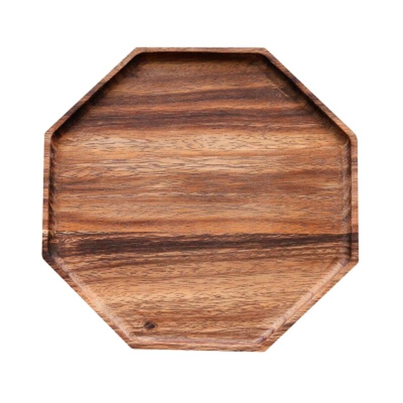 Geometry Acacia Wood Plate