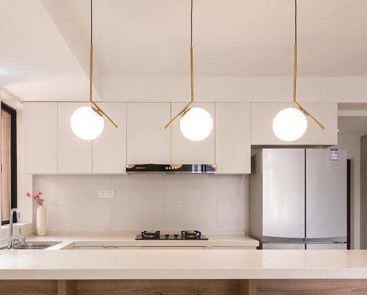 Bhuri - Modern LED glass ball pendant light