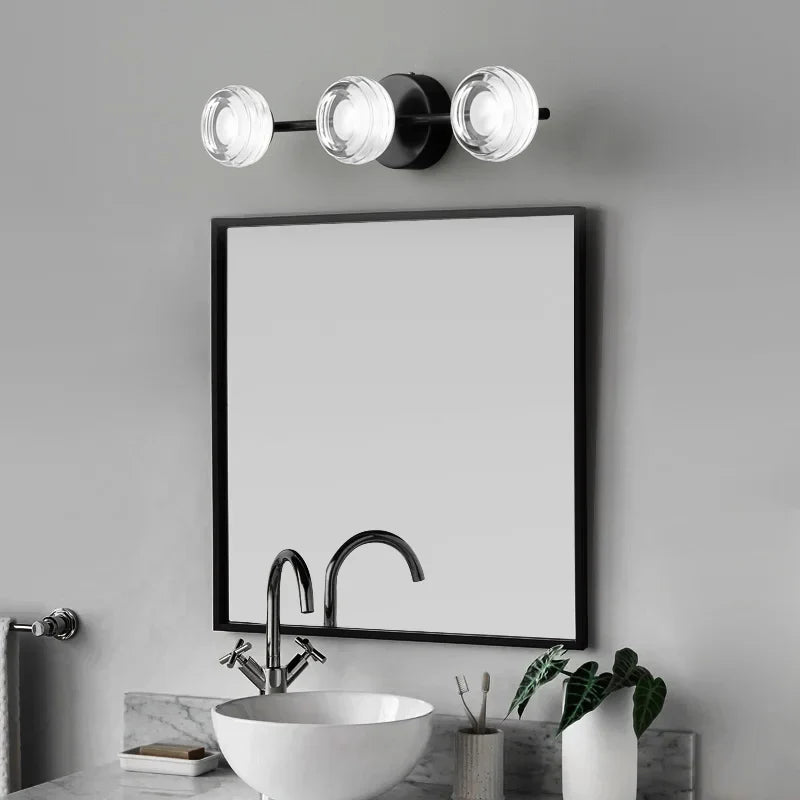 IIS Lonne Modern Minimalist Copper Eye Protection Bedroom Black Wall Lamp