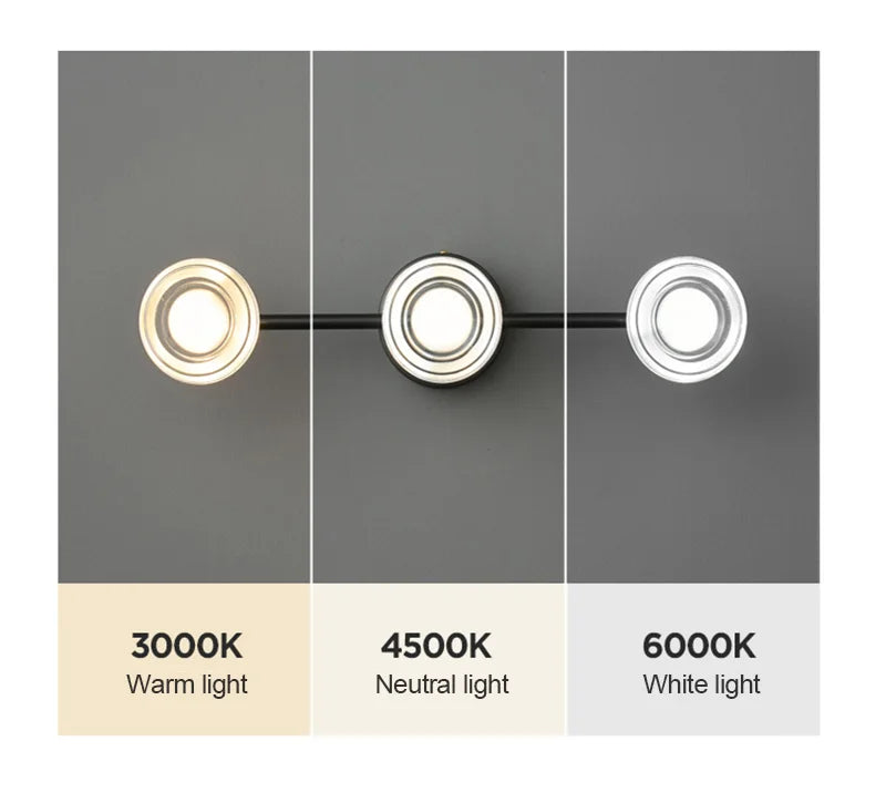 IIS Lonne Modern Minimalist Copper Eye Protection Bedroom Black Wall Lamp