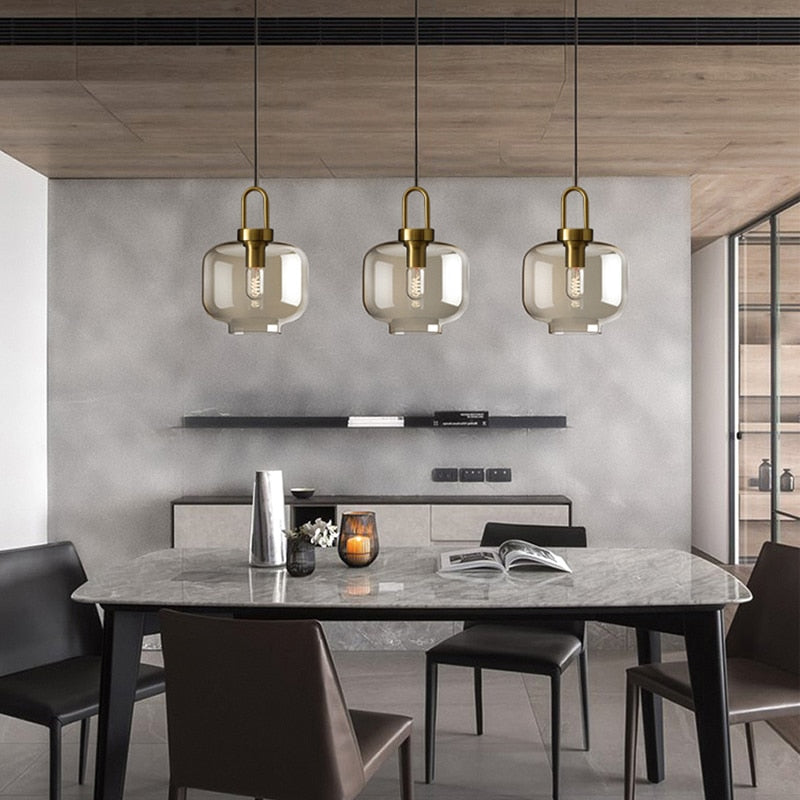 Judge - Nordic Glass Pendant Light Modern loft hanging lustre