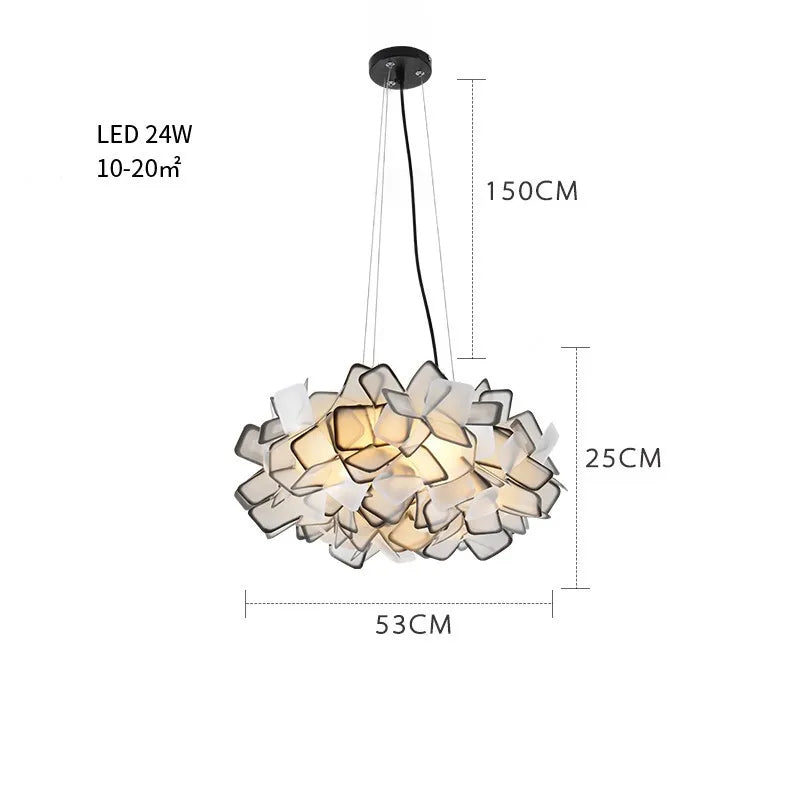Fancy Design Suspension Light Acrylic Pendant Chandelier