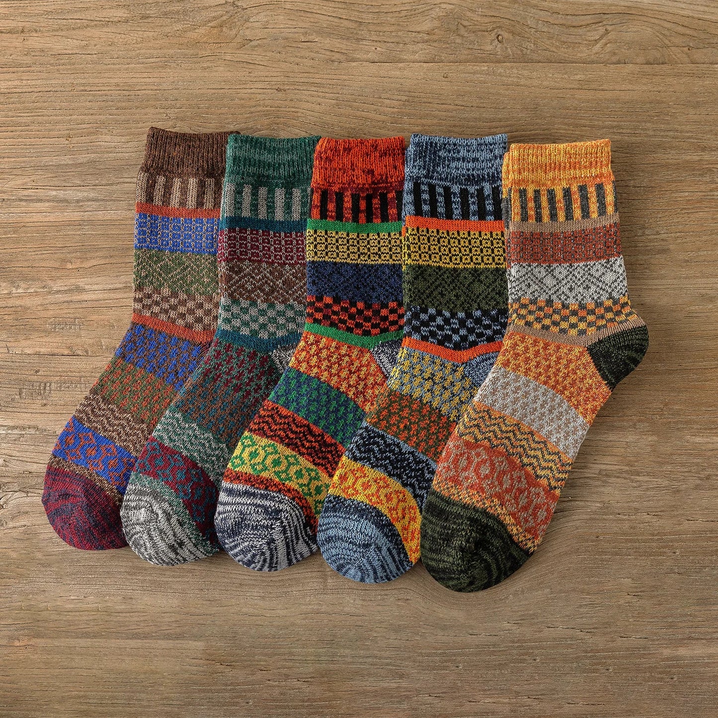 Men's Ethnic Crew Socks