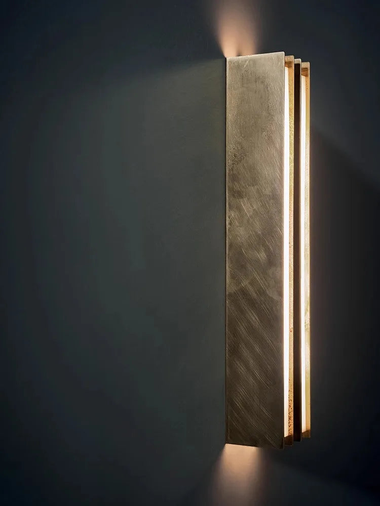 120-200cm Arandela Long Stainless Steel Brass Silver Indoor Wall Lamp
