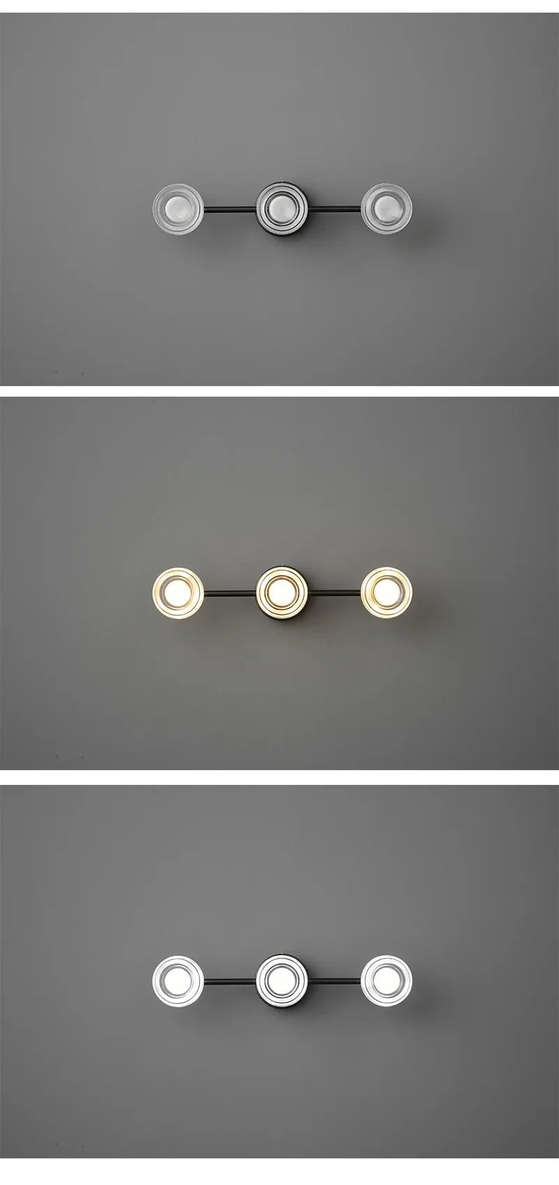 IIS Lonne Modern Minimalist Copper Eye Protection Bedroom Black Wall Lamp