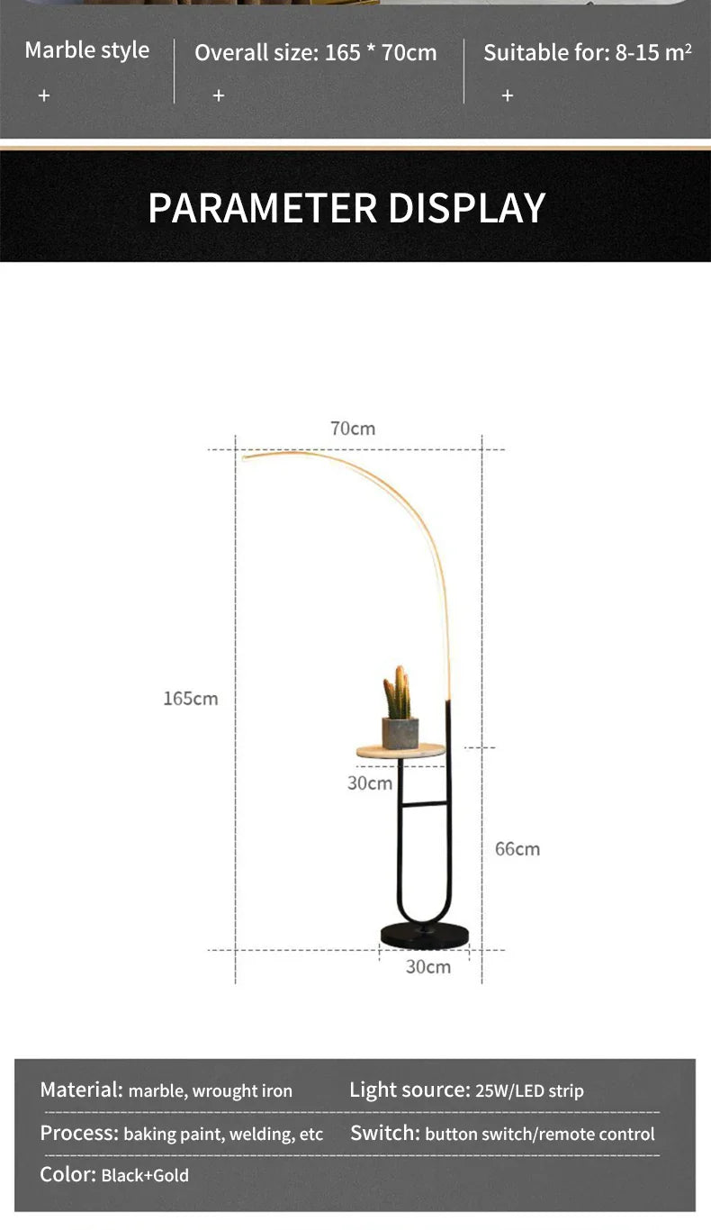 Domnale LED Floor Lamp