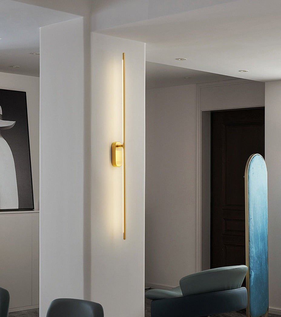 IIS Moment - Modern LED Indoor Wall Lights Copper Long Flush Mount