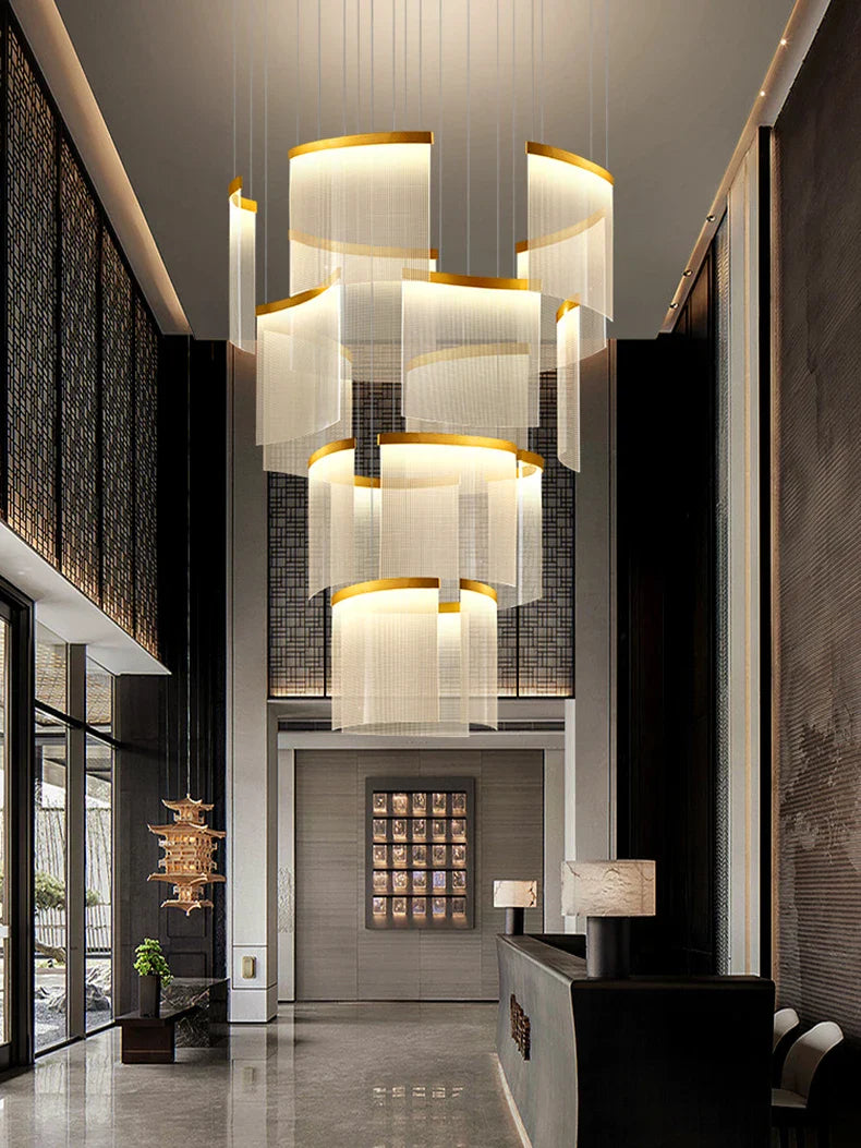 Karak Nordic home decor stair lamp hanging light chandelier