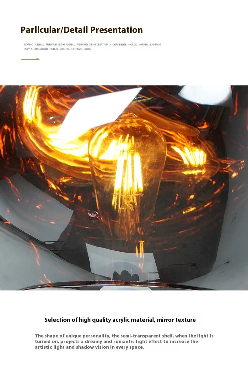 Vailuke Modern Creative Lava Lampshade LED Table/Floor Lamp