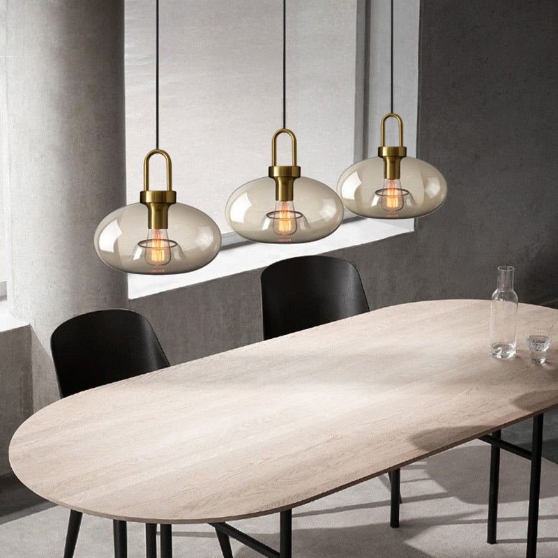 Judge - Nordic Glass Pendant Light Modern loft hanging lustre