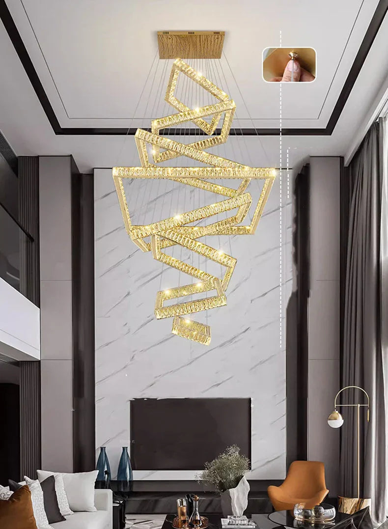 K9 Crystal Square Design Chandelier