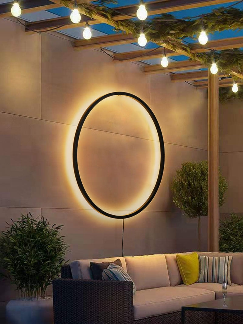 LON Rounded - Circle Background Decoration USB Wall Lamps