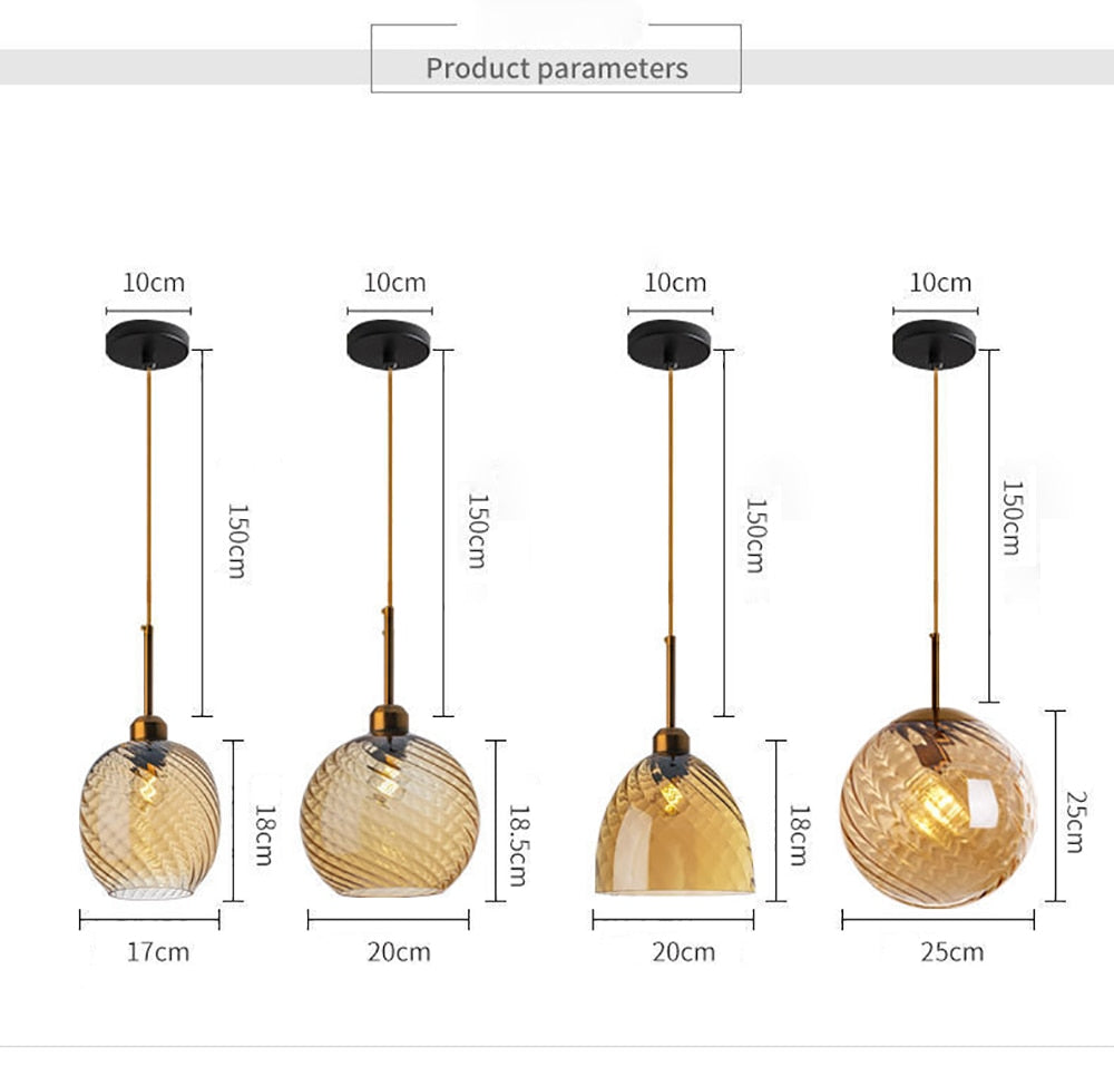 LON Venano - Modern Glass Chandelier Pendant Lights